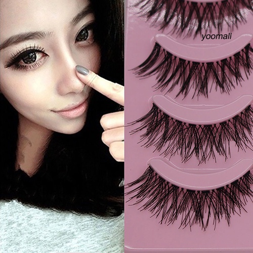 [Hàng mới về]  Set 5 Cặp Lông Mi Giả Dài Và Dày Trang Điểm Làm Đẹp
