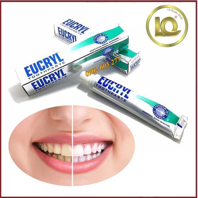 [Hàng chính hãng] Kem Đánh Răng Eucryl Toothpaste 62g