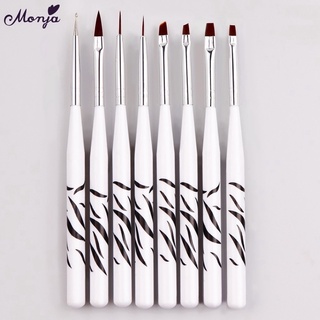 Set cọ vằn 8 cây làm móng,nail