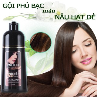 Combo dầu gội Mochi phủ bạc đen tóc Nhật Bản