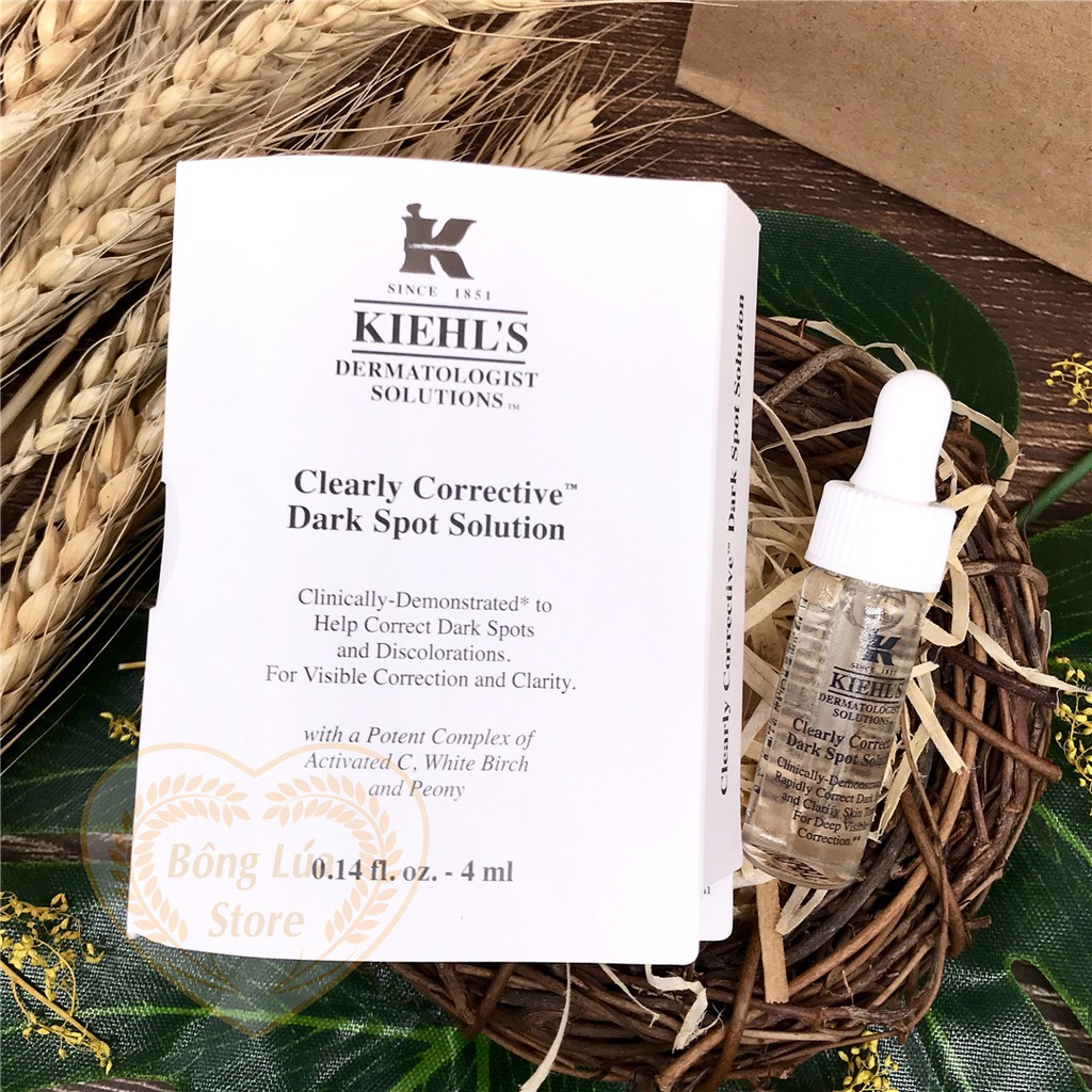 Tinh Chất Dưỡng Trắng Ngừa Nám Kiehl's / Kiehls Clearly Corrective Dark Spot Solutiont 4ml