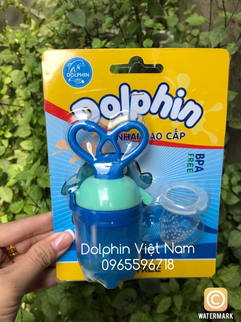 Túi nhai ăn dặm chống hóc cao cấp Dolphin