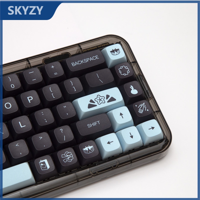 132 Key Comet Keycap XDA Hồ sơ màu đen PBT Dye Sub Bàn phím cơ học Keycap
