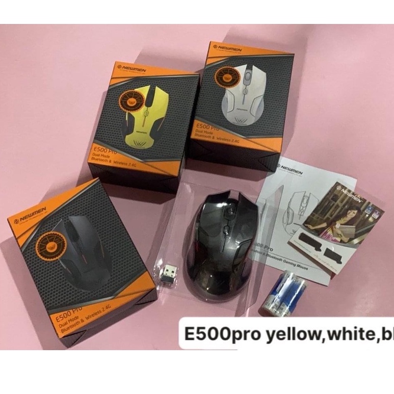 Chuột Không Dây Bluetooth Newmen E500 Pro - Kết nối không dây Bluetooth &amp; Wireless 2.4G