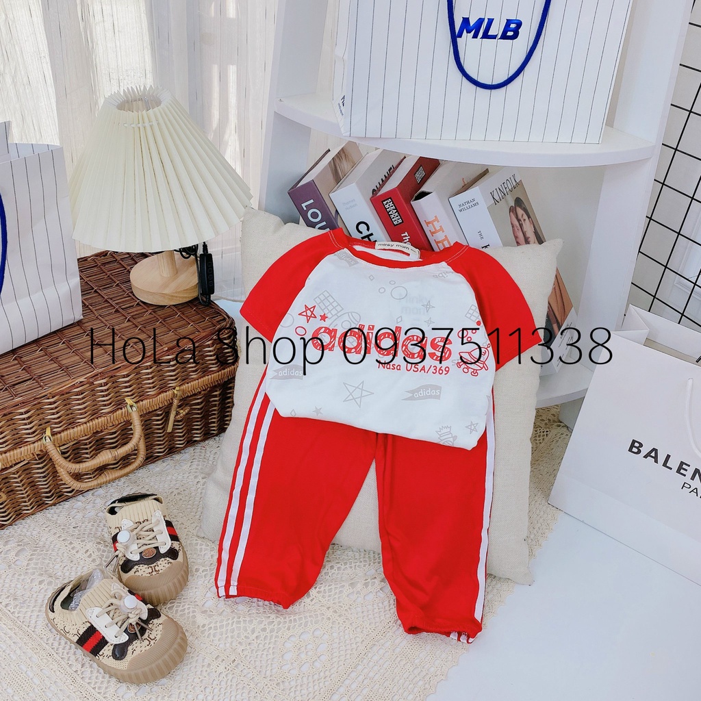 Bộ Adida Quần Dài Ngắn Tay Minky Mom Thun Lạnh-Th113