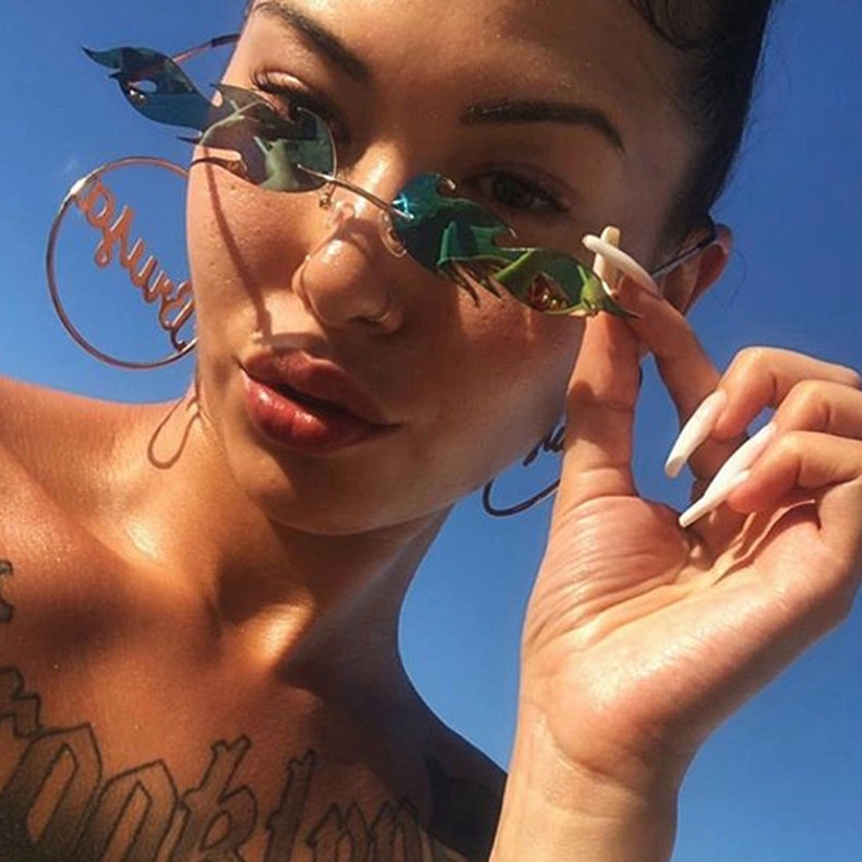 Kính Mát Không Gọng Phong Cách Châu Âu Cá Tính