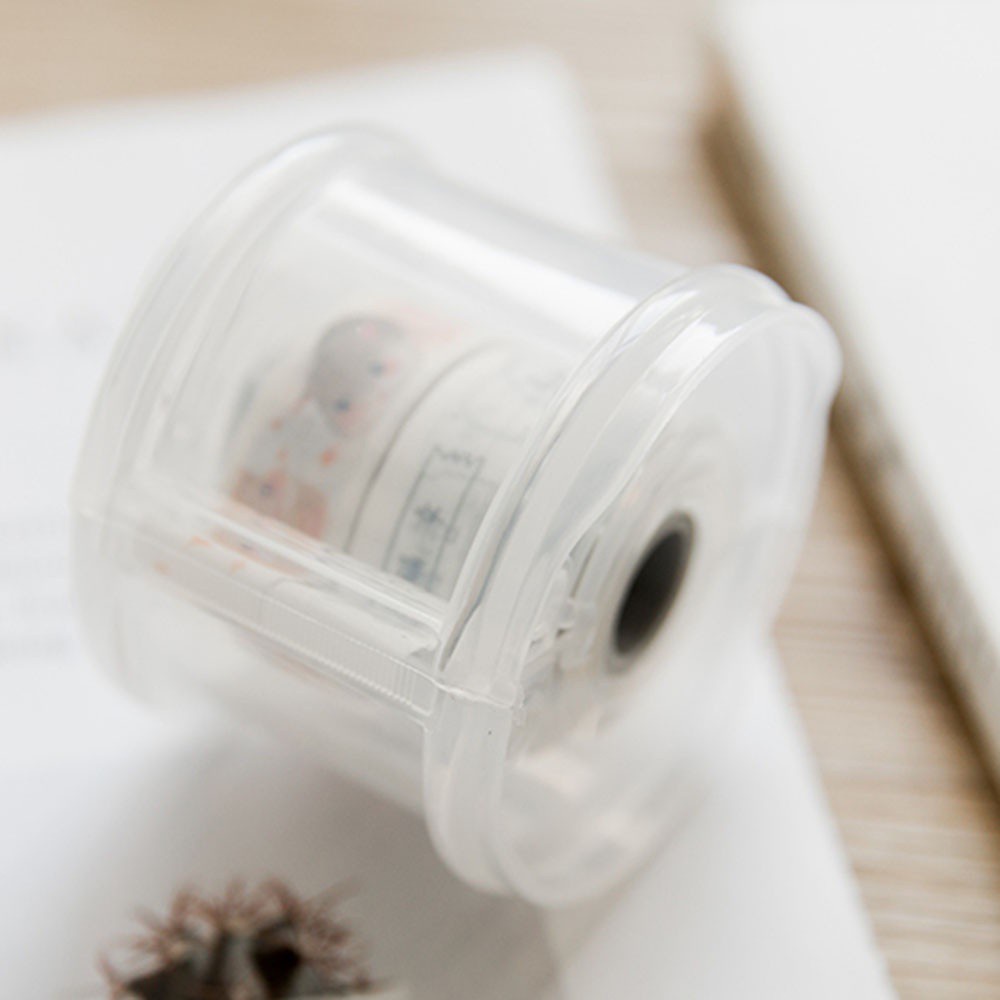 Dụng Cụ Cắt Băng Keo Mini Bằng Nhựa Trong Suốt Nhiều Màu Sắc Di Động Tiện Dụng Cho Học Sinh / Trường Học 81