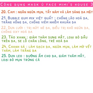 MẶT NẠ Ủ FACE MỚI HANDMADE