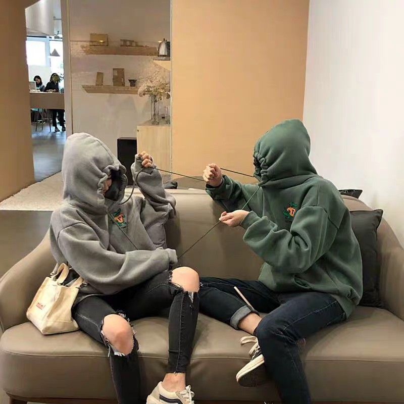 Áo nỉ Hoodie đôi Nam/nữ retro Harajuku rộng Form Unisex cá tính- Kèm ảnh thật