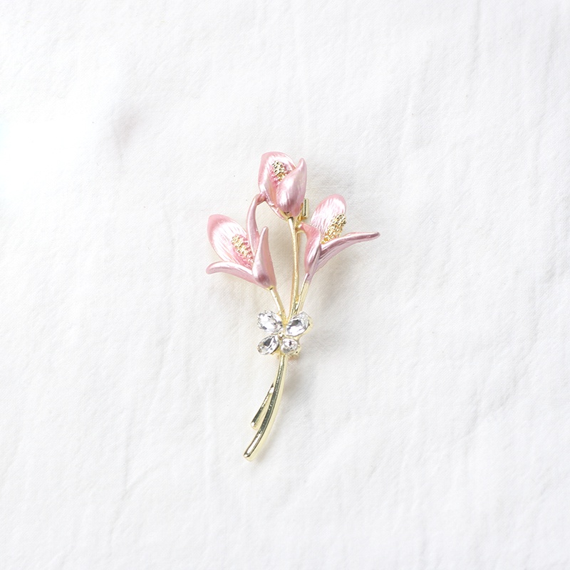Ghim CàI ÁO HìNh Hoa ĐíNh Kim Cương NgọC Trai Giả ThờI Trang Cho Nữ