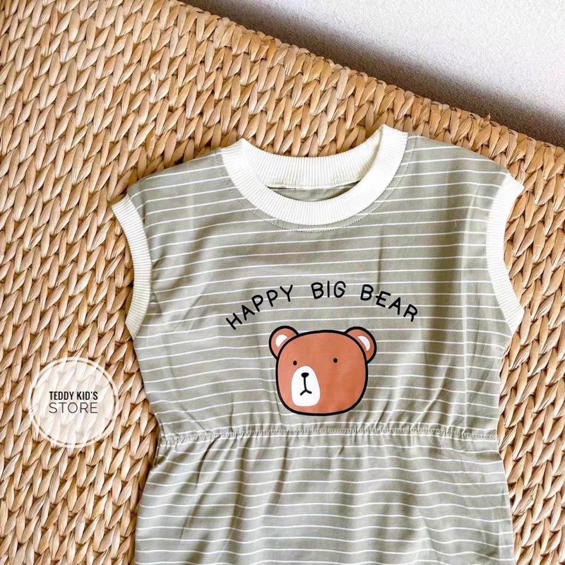 Bodysuit cho bé_Jump gấu dễ thương cho bé trai và bé gái _ Hàng QC