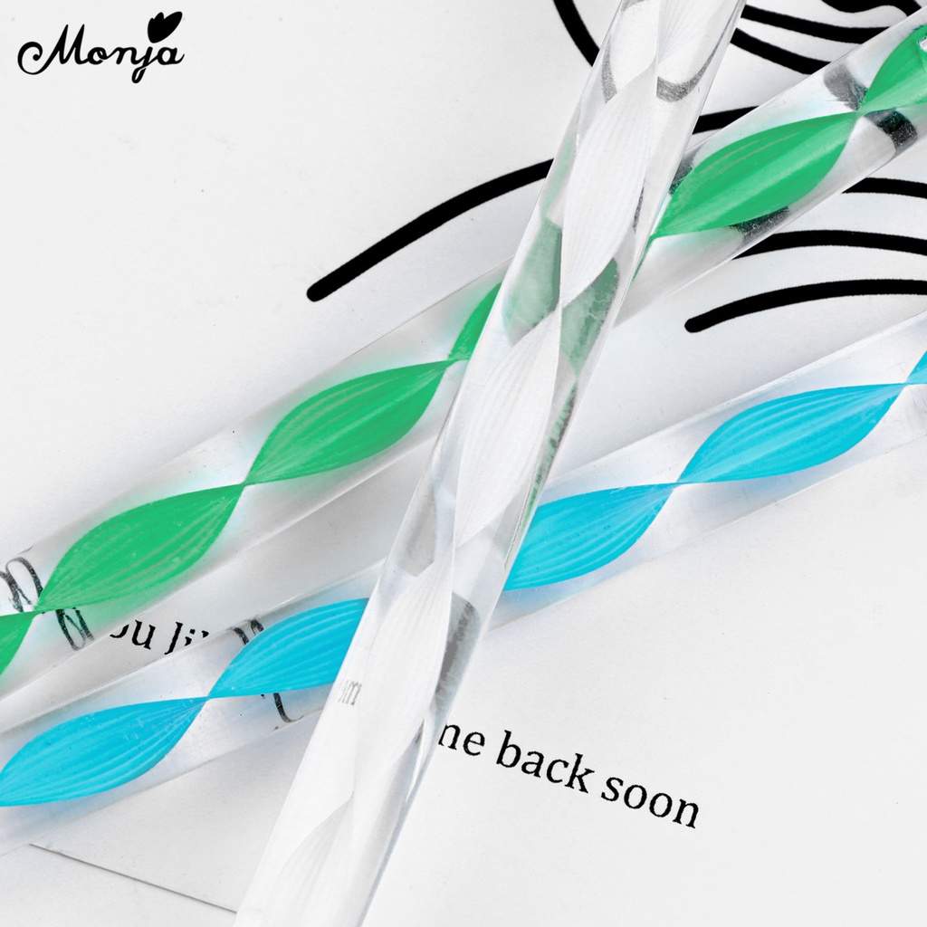 Set 3 cọ trang trí móng tay nghệ thuật MONJA tạo chấm bi acrylic hai đầu tiện lợi