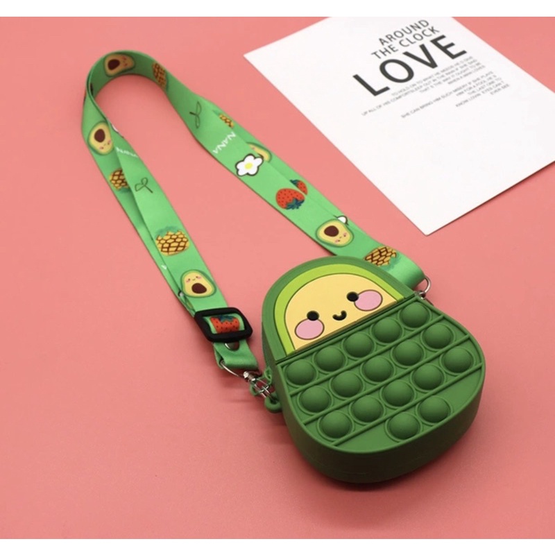 F400 Túi mini túi pop it đeo chéo Hot hit dành cho bé phiên bản mới nhất