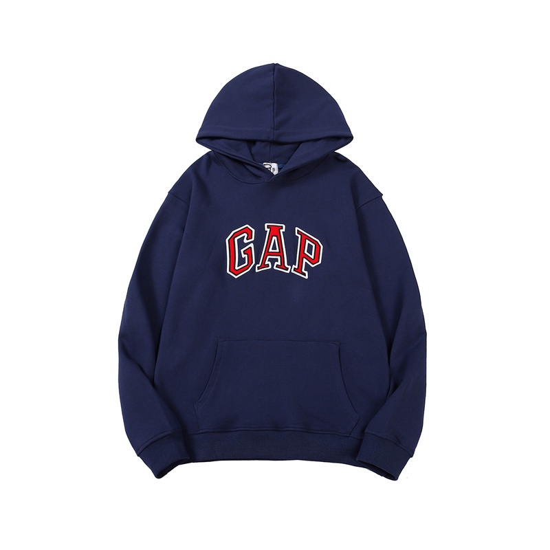 Áo hoodie tay dài thêu chữ GAP chất liệu cotton phong cách thể thao thời trang cho nam và nữ | BigBuy360 - bigbuy360.vn
