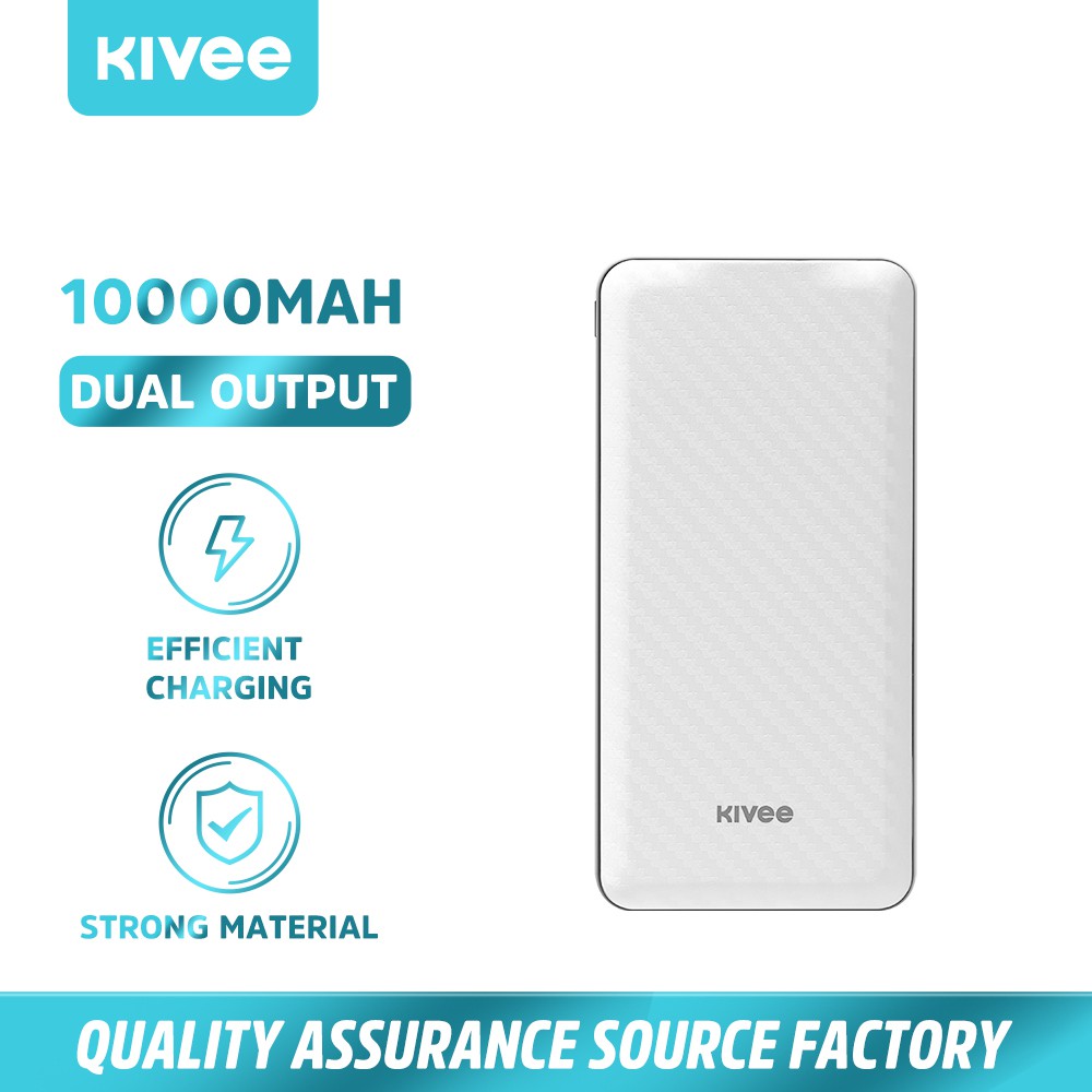 Kivee PT206D Pin dự phòng 10000mAh Sạc nhanh PD 18W sạc dự phòng