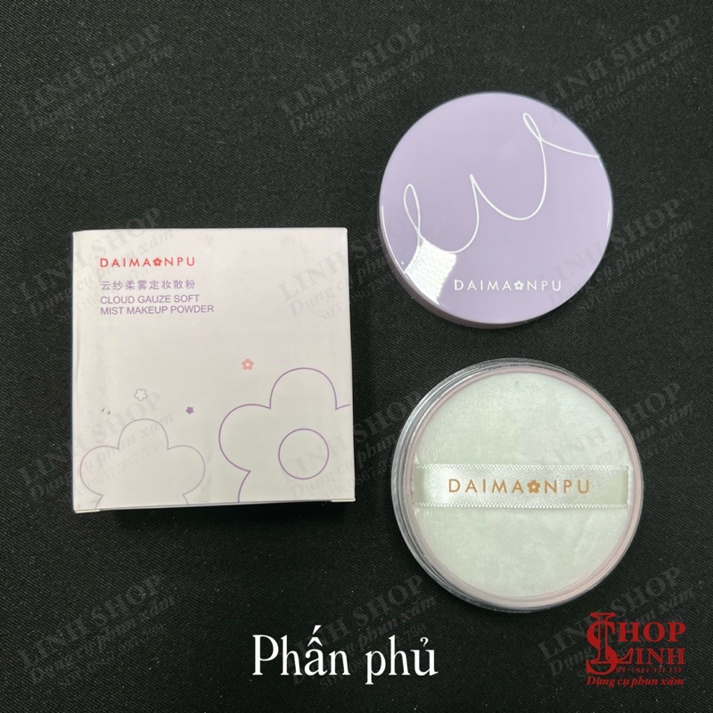 Phấn phủ kiềm dầu Daima NPU 10g, phấn phủ định hình khuôn môi mày sợi hairstroke không trôi, giữ khuôn
