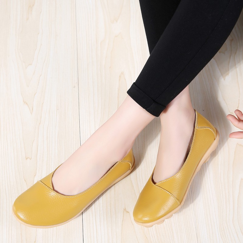 💕Giày Lười Da Bò Thời Trang Cho Nữ Giày bệt thời trang dễ thương Giày bệt nhẹ thoáng khí giày tùy chọn trong một loạt các màu sắc | BigBuy360 - bigbuy360.vn