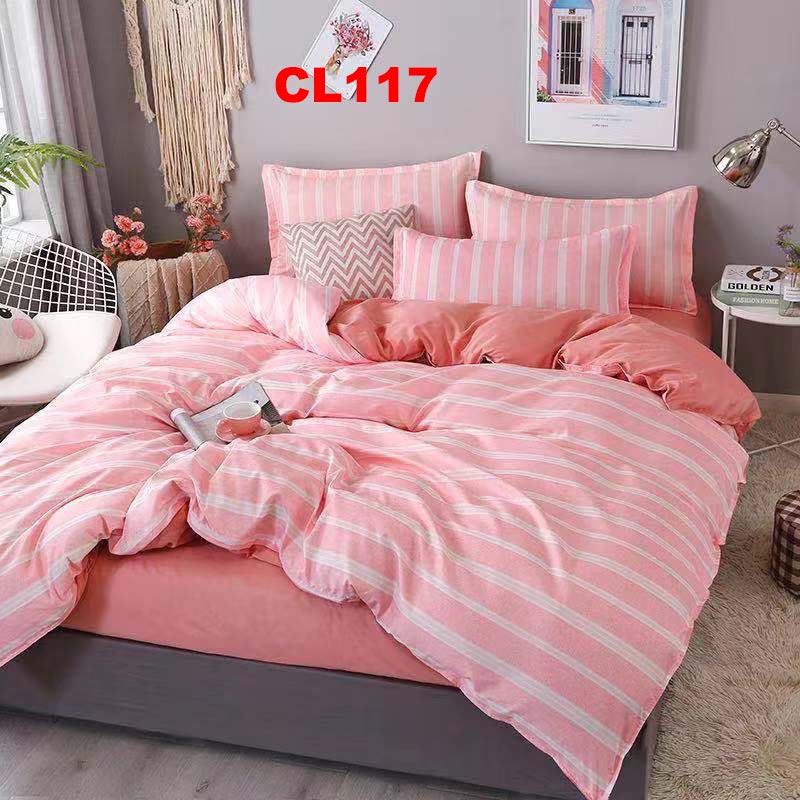 Bộ chăn ga gối CL116 set 4 món Loại 1 Cotton poly hàng Loại 1 nhập khẩu