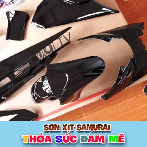 SƠN SAMURAI COMBO ĐEN BÓNG 1K GỒM 3 CHAI - Trạm Xe 1368 dễ dàng sử dụng dành cho mọi dòng xe