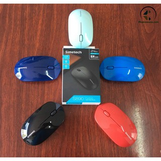 Chuột Không Dây Silent Simetech S890 1500DPI Click Không Gây Tiếng Động - BH 1 năm - Hoàng Yến Computer