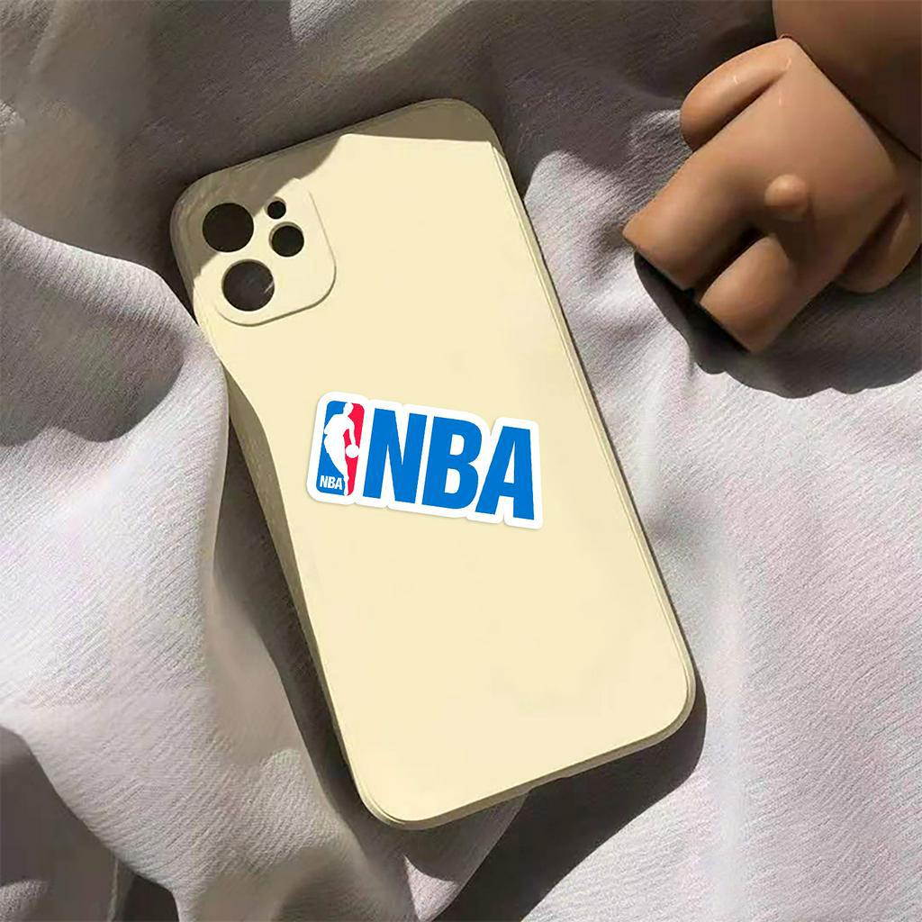 Bộ 50 Miếng Dán Trang Trí Xe Hơi Chống Thấm Nước Hình Logo Đội Bóng Rổ NBA Vui Nhộn DIY