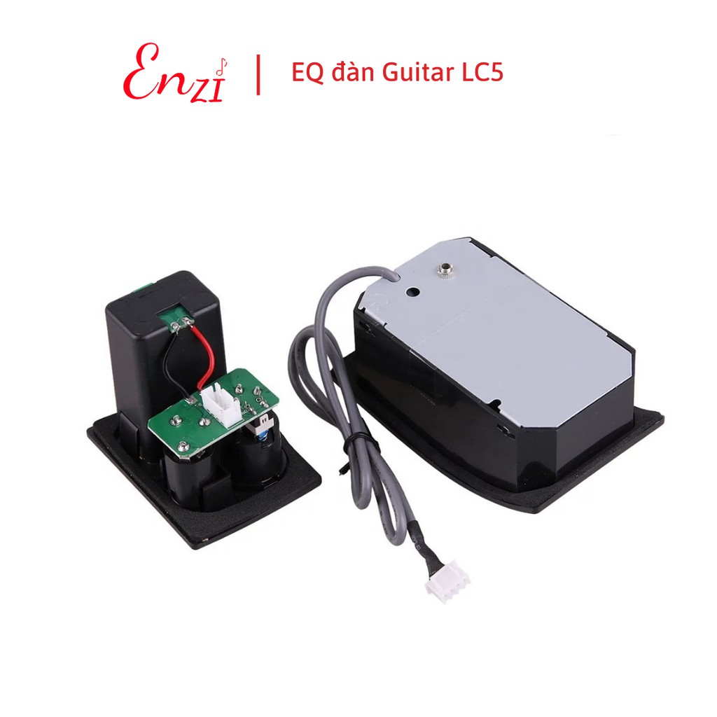 EQ LC5 pickup cho đàn guitar có màn hình led kích âm thanh ra loa đầy đủ phụ kiện tặng kèm pin chất lượng Enzi