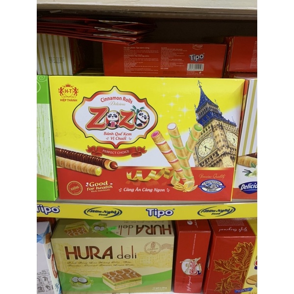 Bánh Quế Kem ZoZo Hiệp Thành Có Túi Sách Hộp 400g Đủ Vị