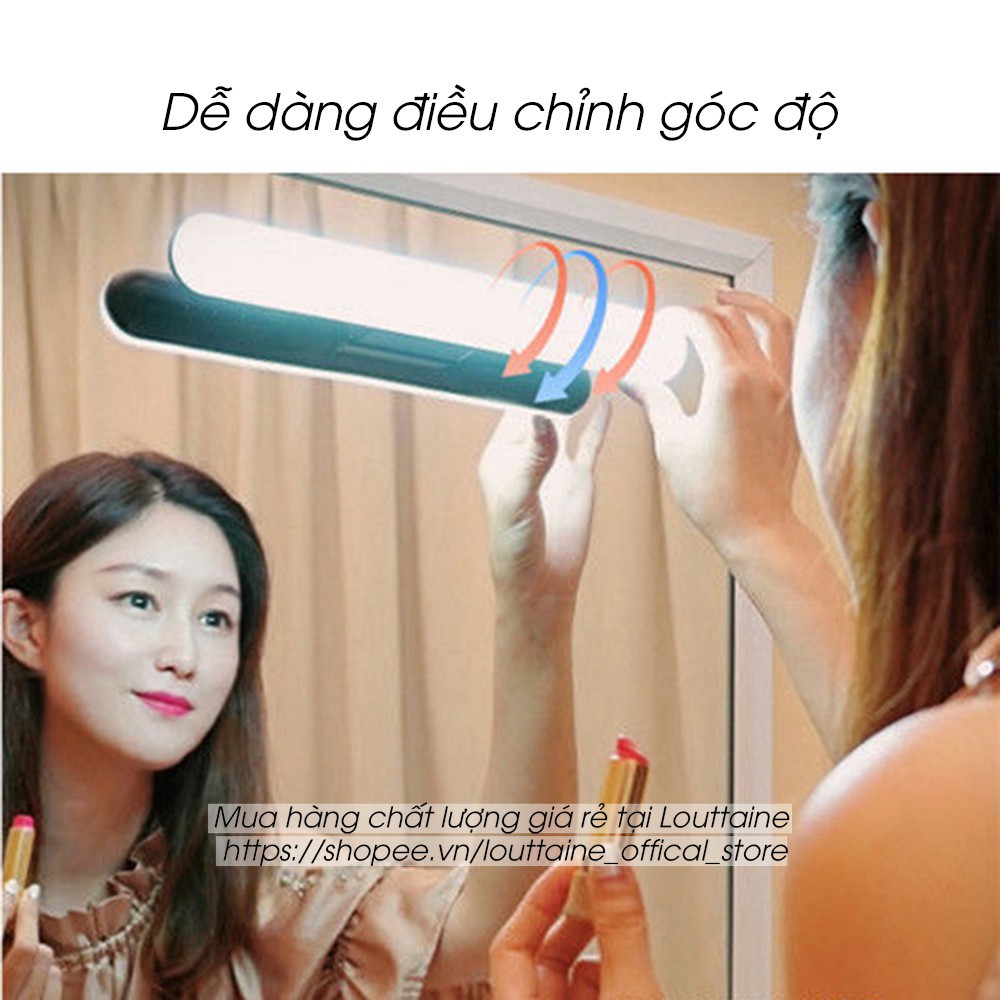 Đèn dán tường tích điện 1800mAh gắn nam châm đèn trang điểm bàn học bàn làm việc 4 chế độ sáng cảm ứng chạm tiện lợi | BigBuy360 - bigbuy360.vn