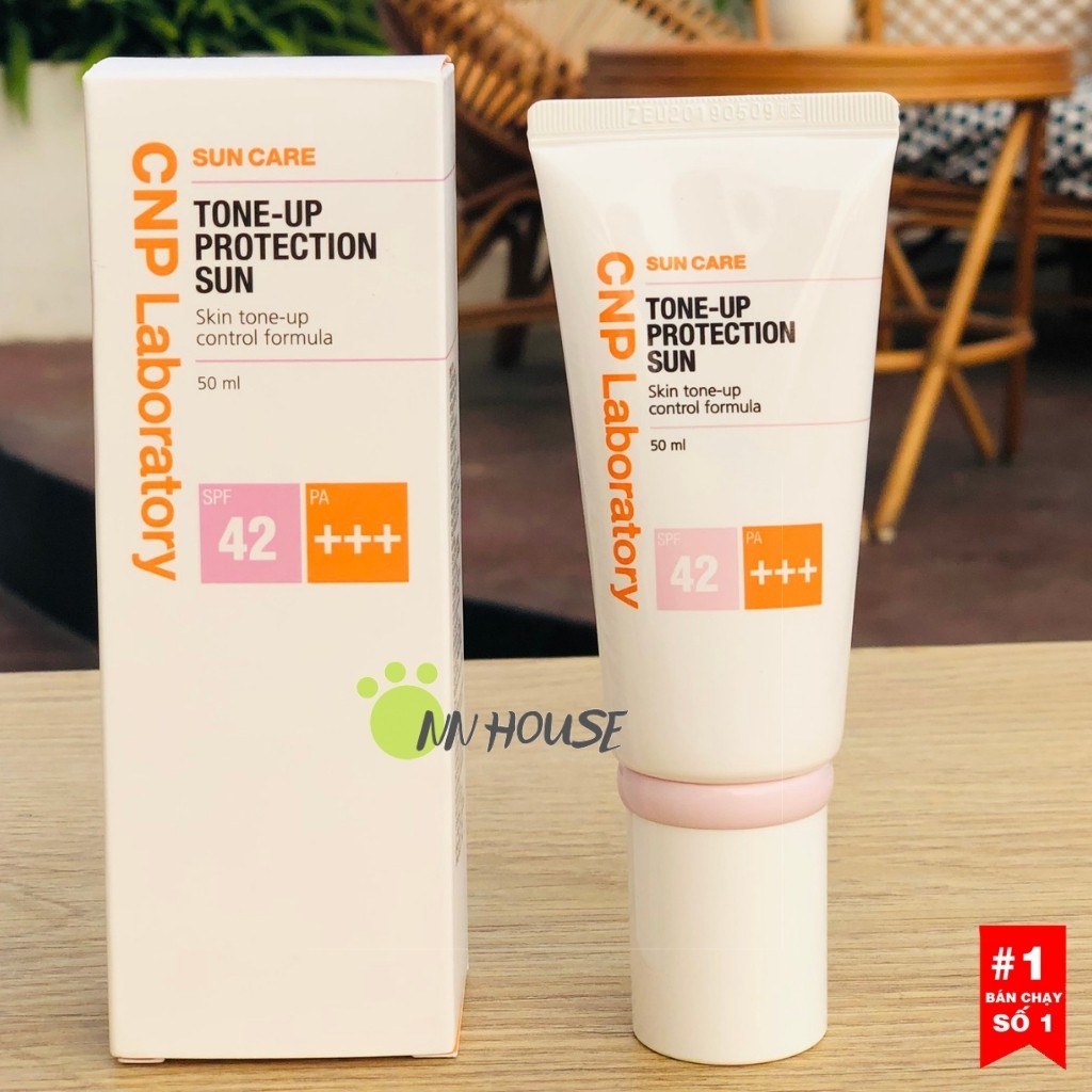 Kem chống nắng nâng tone CNP Laboratory tone-up protection sun SPF42 PA+++ - kcn Hàn Quốc cho da dầu - NN HOUSE