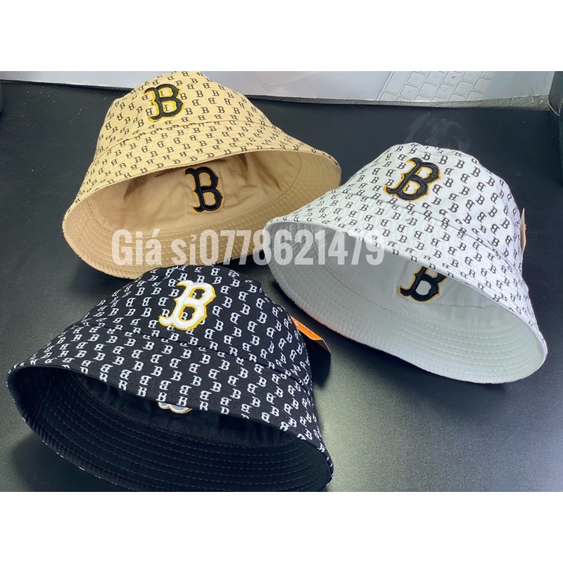 mũ vành cụp - nón bucket in BBB full 2 mặt thêu chữ cá tính