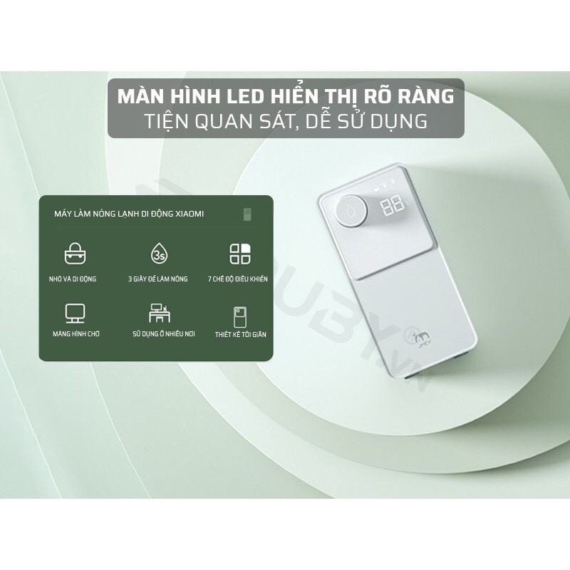 Máy Làm Nước Nóng Lạnh Mini JMEY M2 - Làm Nóng Chỉ Trong 3 Giây với 7 cấp độ nhiệt khác nhau