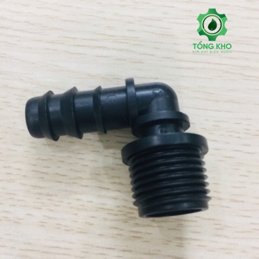 Góc nối chuyển từ ren 21 sang dây 16mm, góc chuyển bền, cao cấp - Tổng kho kim khí điện nước