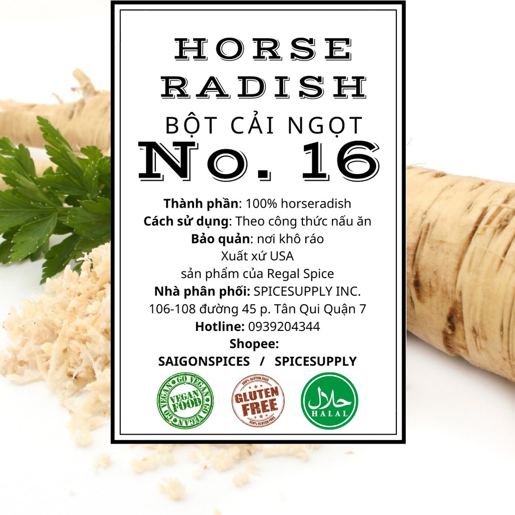 500g Horse Radish - Bột Cải Ngọt
