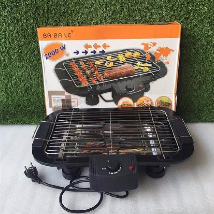 Bếp nướng không khói Electric barbecue grill 2000W (Đen)