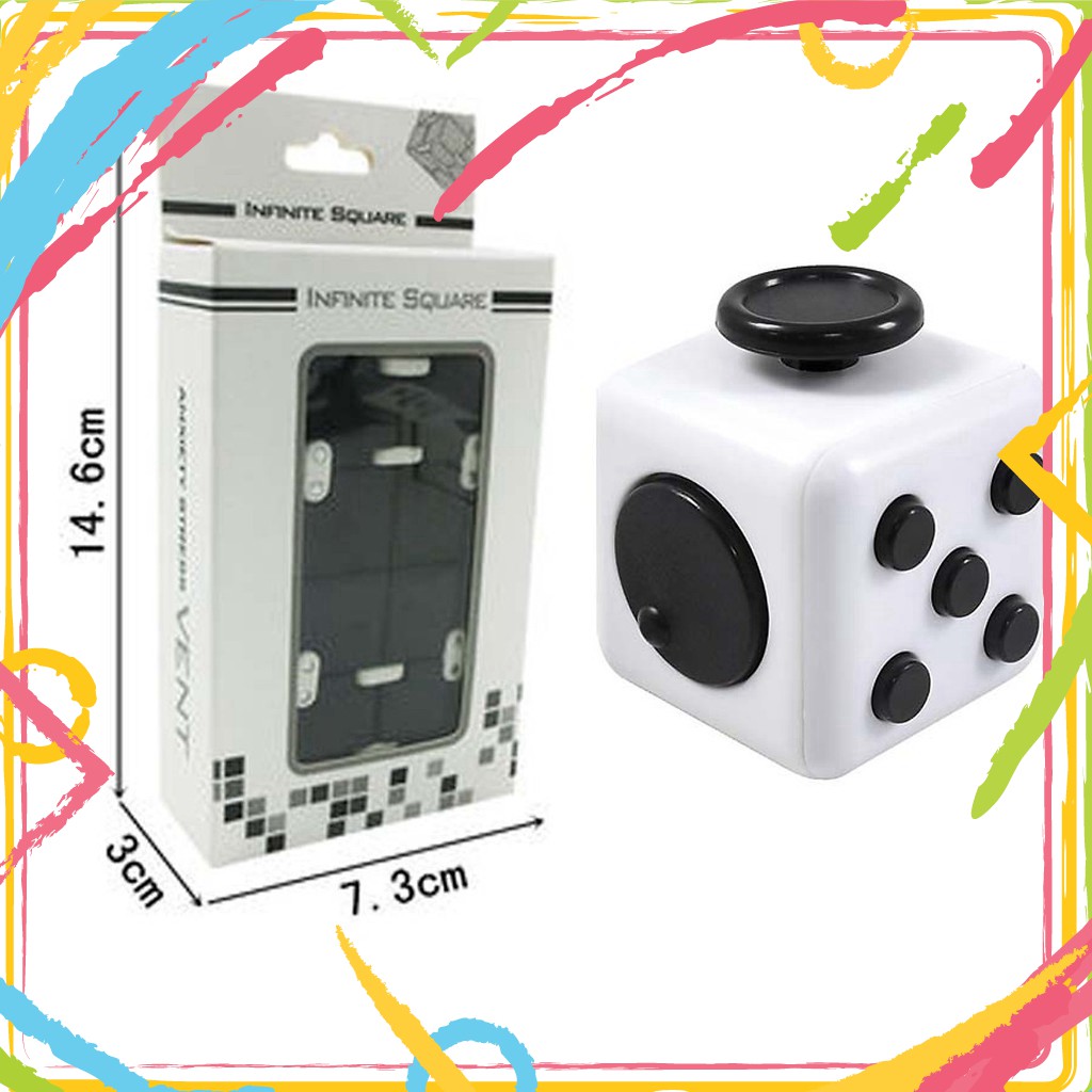 Combo giảm stress Fidget Cube + Infinity Cube Vô Cực Thần Kỳ (màu thiên nhiên)