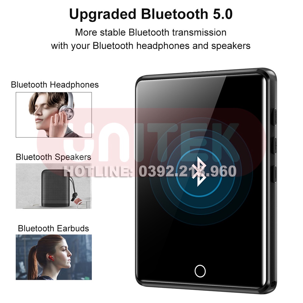Máy Nghe Nhạc MP3 Màn Hình Cảm Ứng 2.8 Inch Bluetooth 5.0 Ruizu M6 Bộ Nhớ Trong 16GB  - Hàng Chính Hãng
