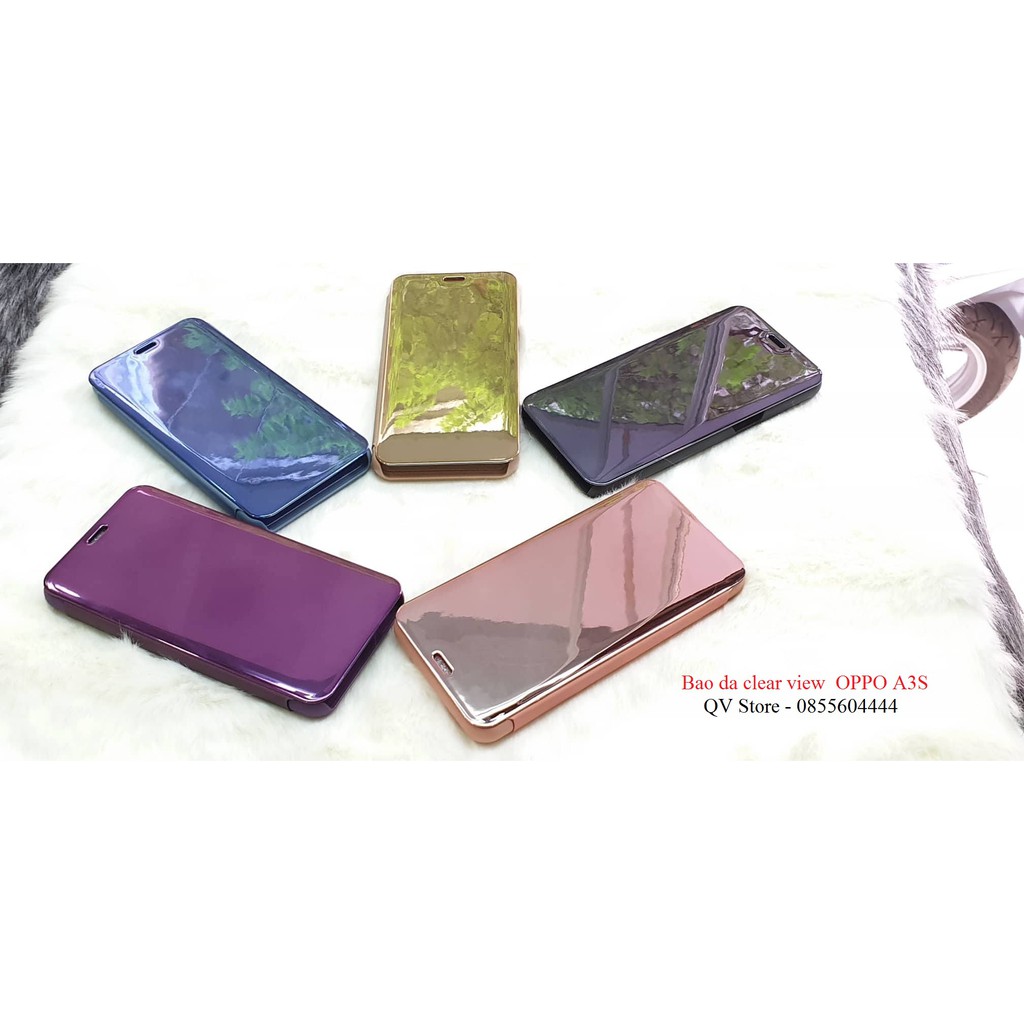 Bao da tráng gương Oppo A3s