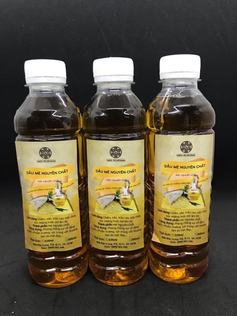 DẦU MÈ ĐEN NGUYÊN CHẤT CHAI 330ml