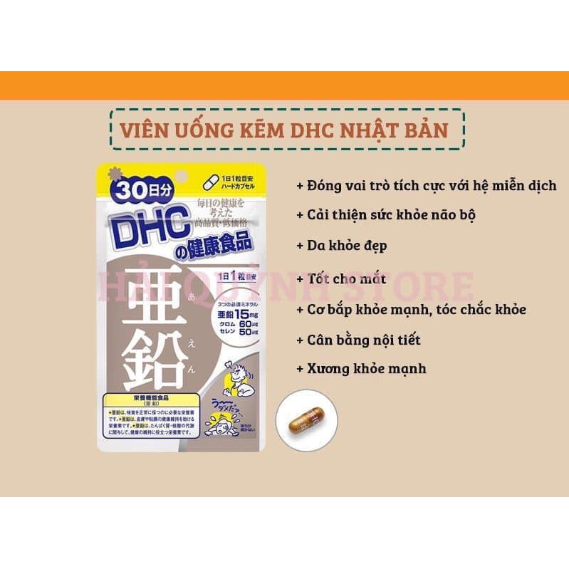 Viên uống DHC kẽm Zinc Nhật Bản | BigBuy360 - bigbuy360.vn
