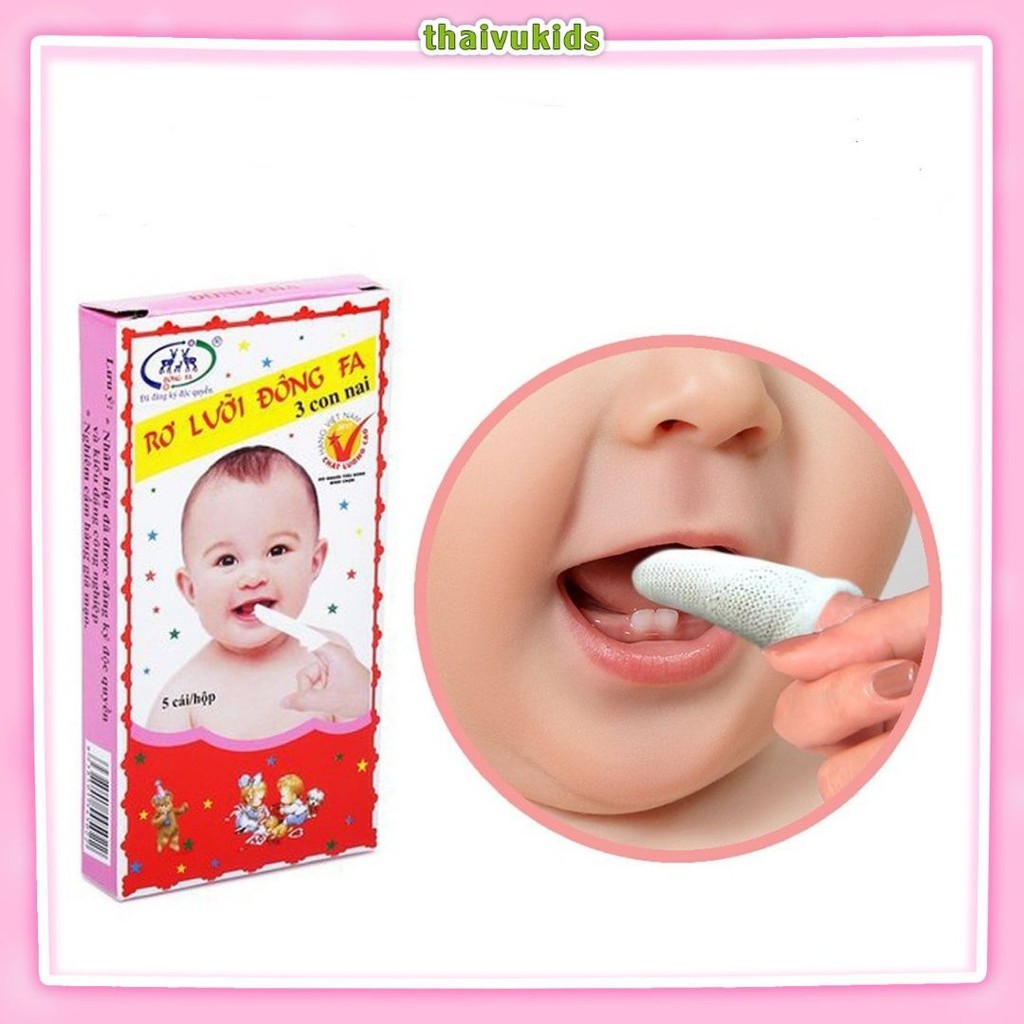 Rơ lưỡi, tưa lưỡi vệ sinh nướu lợi cho bé Đông Pha - RL01 Thaivu Kids