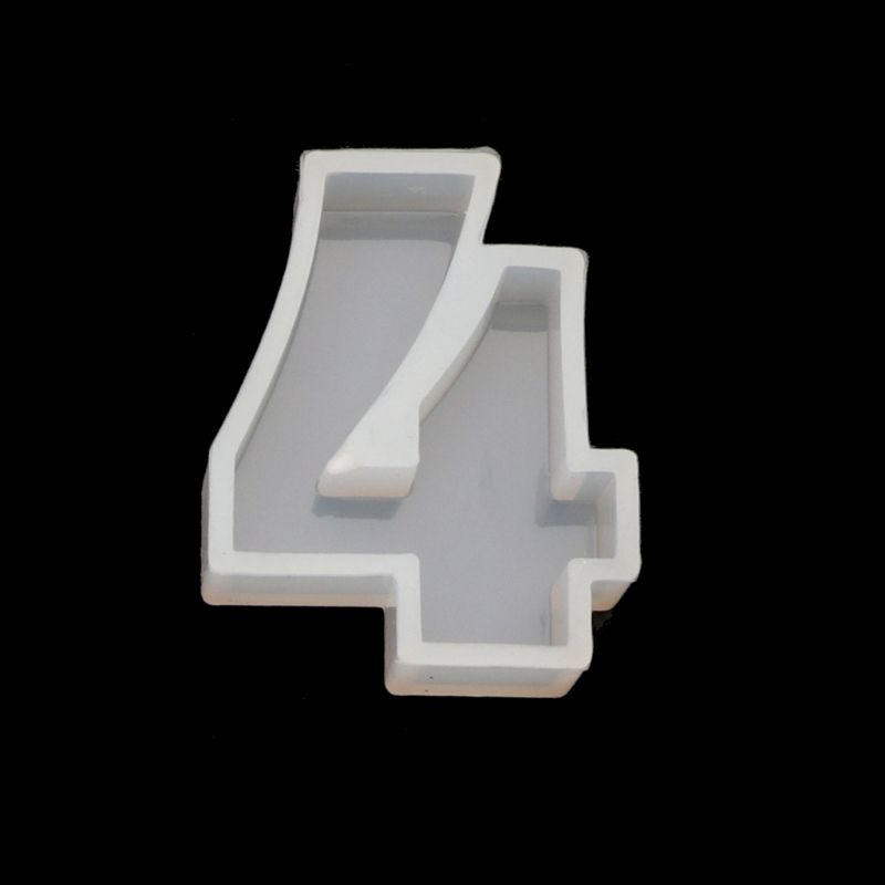 Khuôn Silicone Làm Móc Khóa Hình Chữ Cái &amp; Số Sáng Tạo