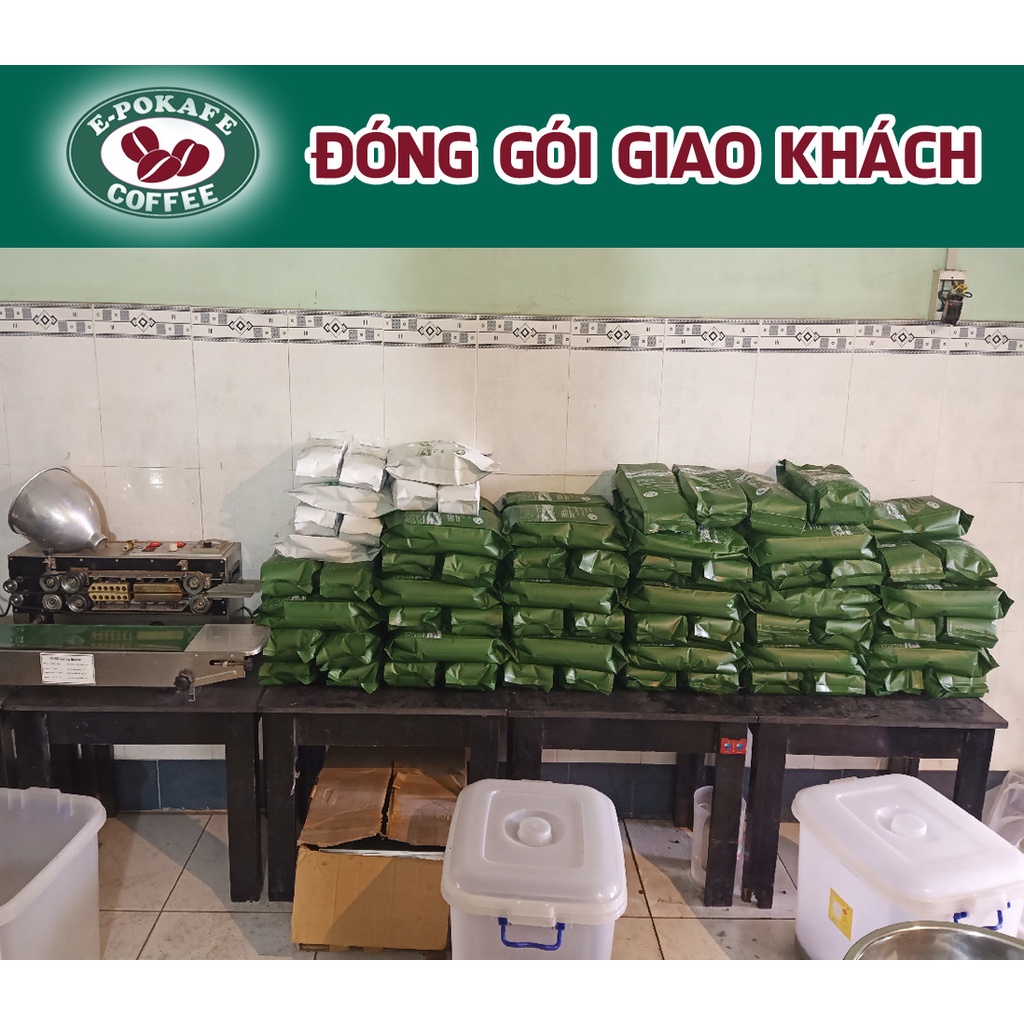 Robusta Honey Blend Arabica, cafe rang xay nguyên chất pha máy, pha phin từ E-POKAFE | BigBuy360 - bigbuy360.vn
