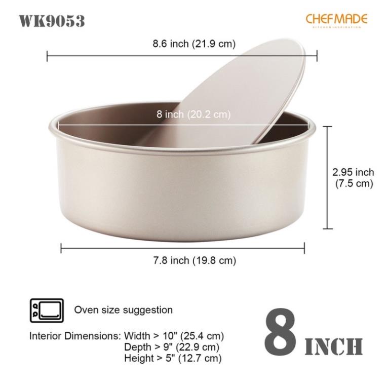 Khuôn tròn đế rời chống dính CHEFMADE cao cấp