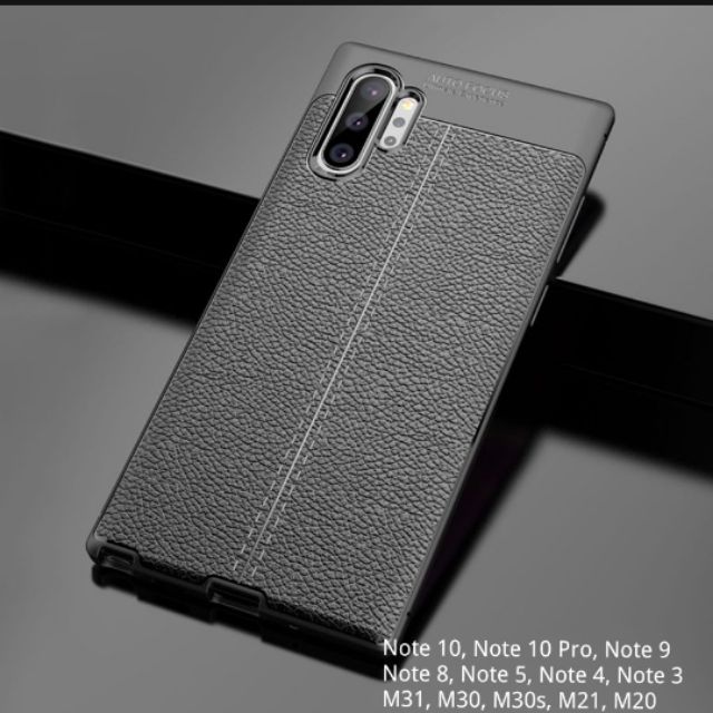 Ốp Lưng Dẻo Da Đen Samsung Note 20 Ultra - 10 - 10 Pro - 9 - 8 - 5 - 4 - 3, M51, M31, M30, M30s, M21, M20