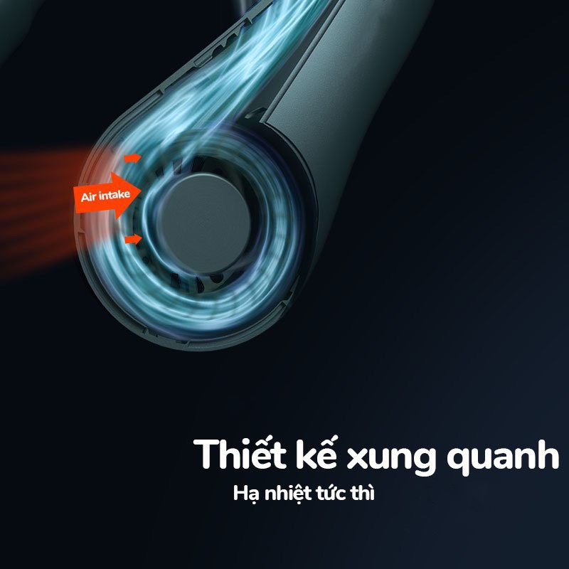 Quạt đeo cổ Vie-Hanging neck fan mới nhất mùa hè 2022