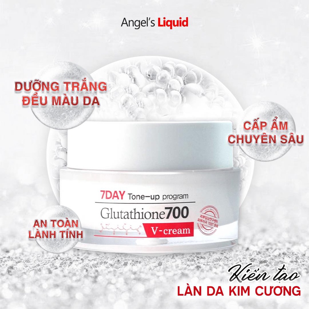 Kem Dưỡng Trắng Da 7Day Whitening Program Glutathione 700 V-Cream