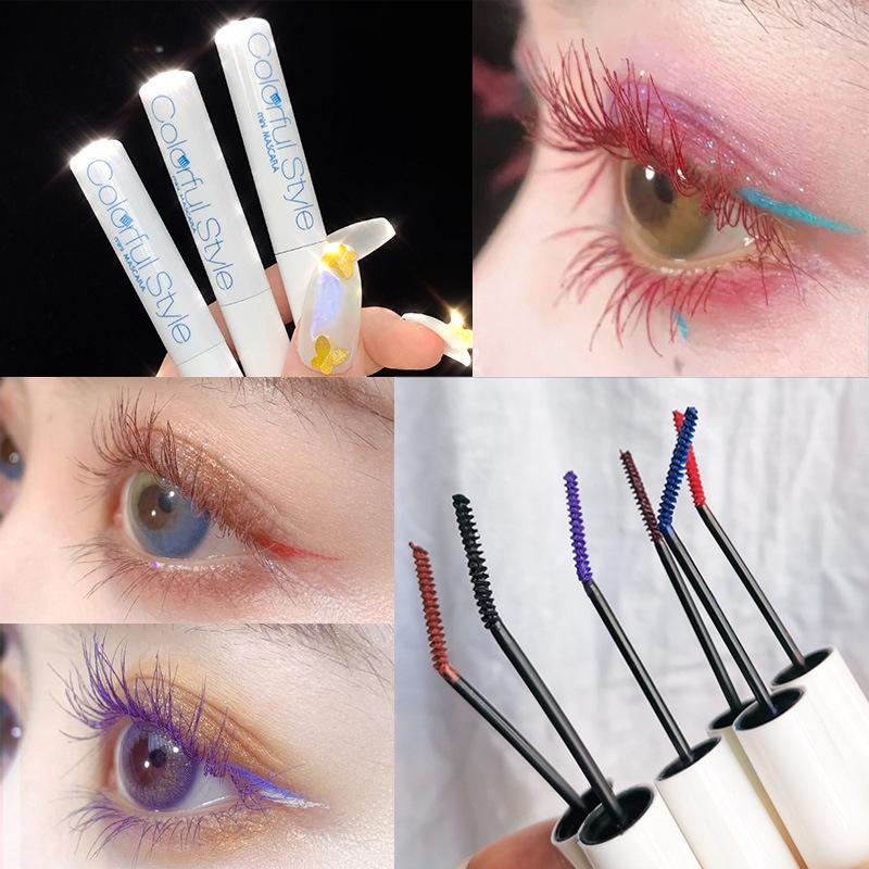 (hàng Mới Về) Mascara Mini 6 Màu Tùy Chọn Chống Thấm Nước Trang Điểm Sân Khấu