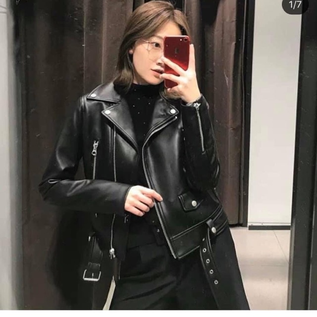 Áo da Zara auth tuồn