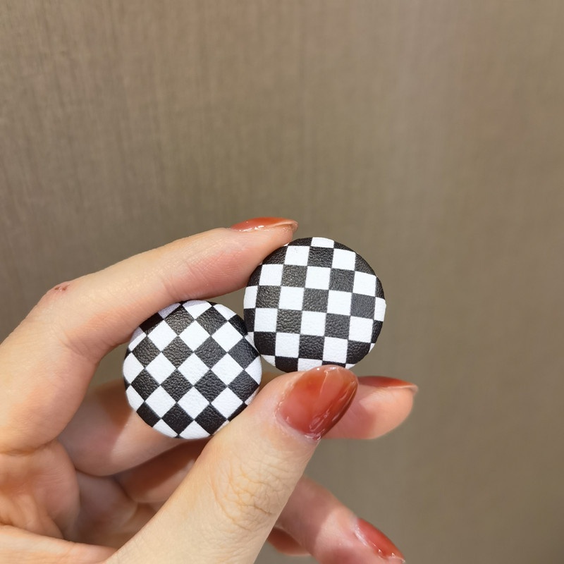 Bông Tai Hình Tròn Họa Tiết Da Báo Phong Cách Hàn Quốc Thời Trang Thu Đông Cho Nữ