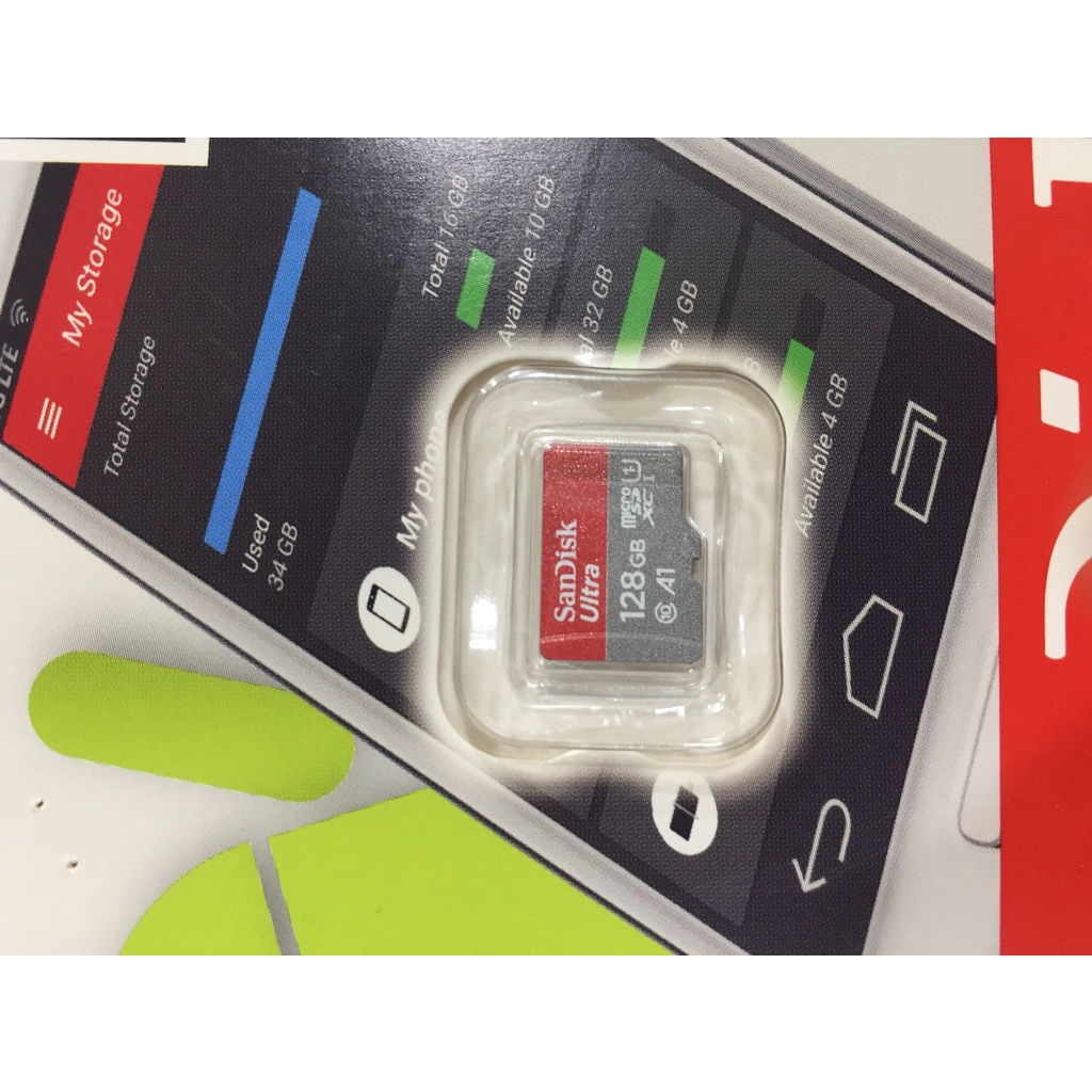 Thẻ Nhớ MicroSD 128GB/256GB/512GB SanDisk ultra A1 150MB/s
